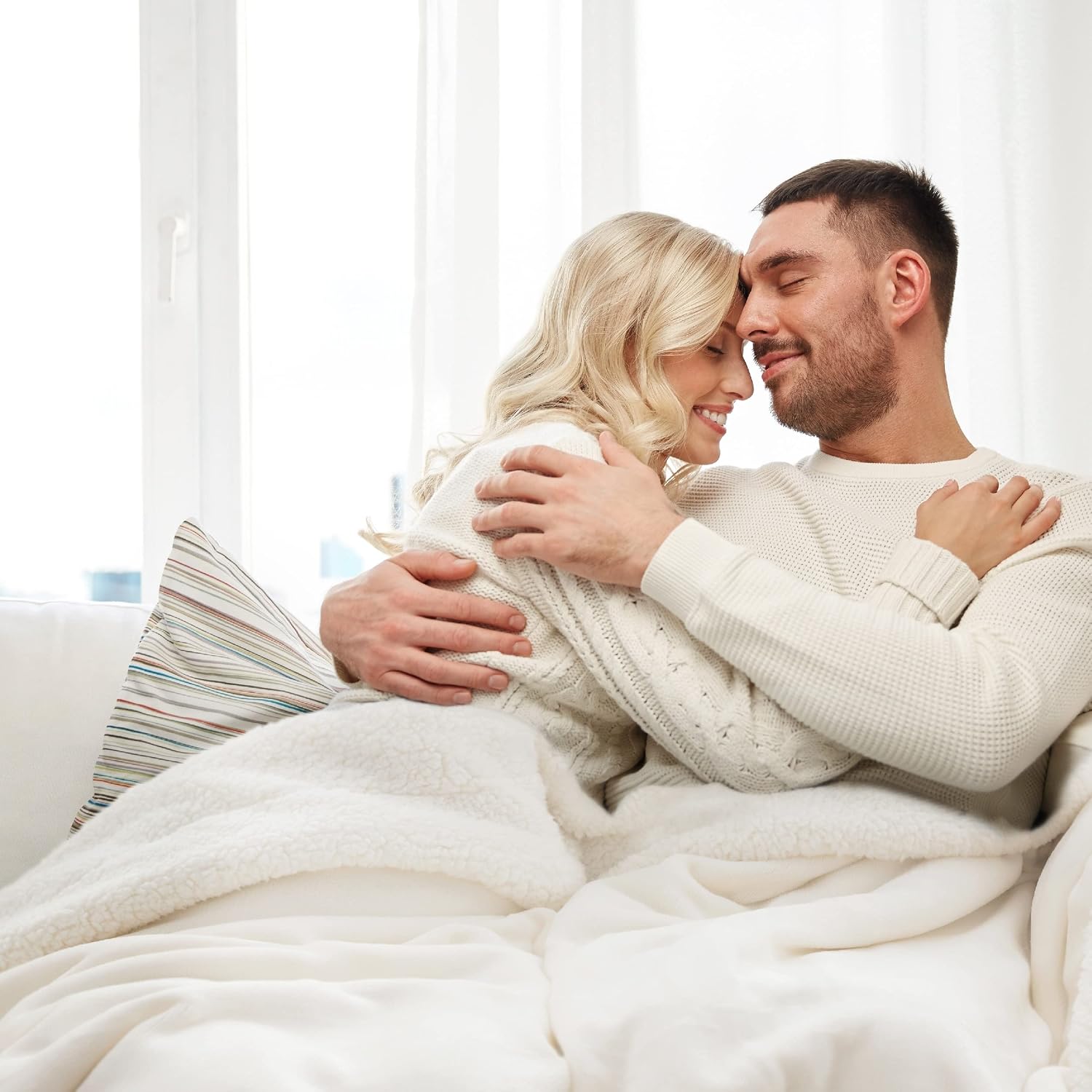 Thumbnail 4 de Bedsure Sherpa Fleece Throw Blanket 220x240cm