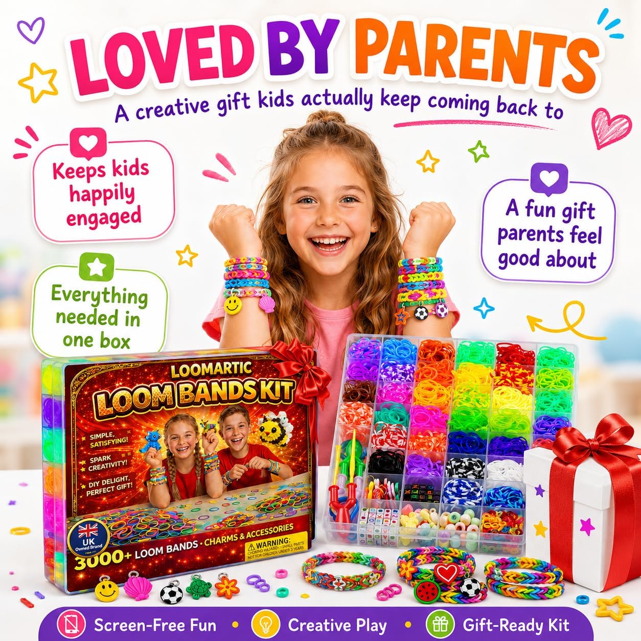 Thumbnail 5 de Loomartic Loom Bands Kit 3000+