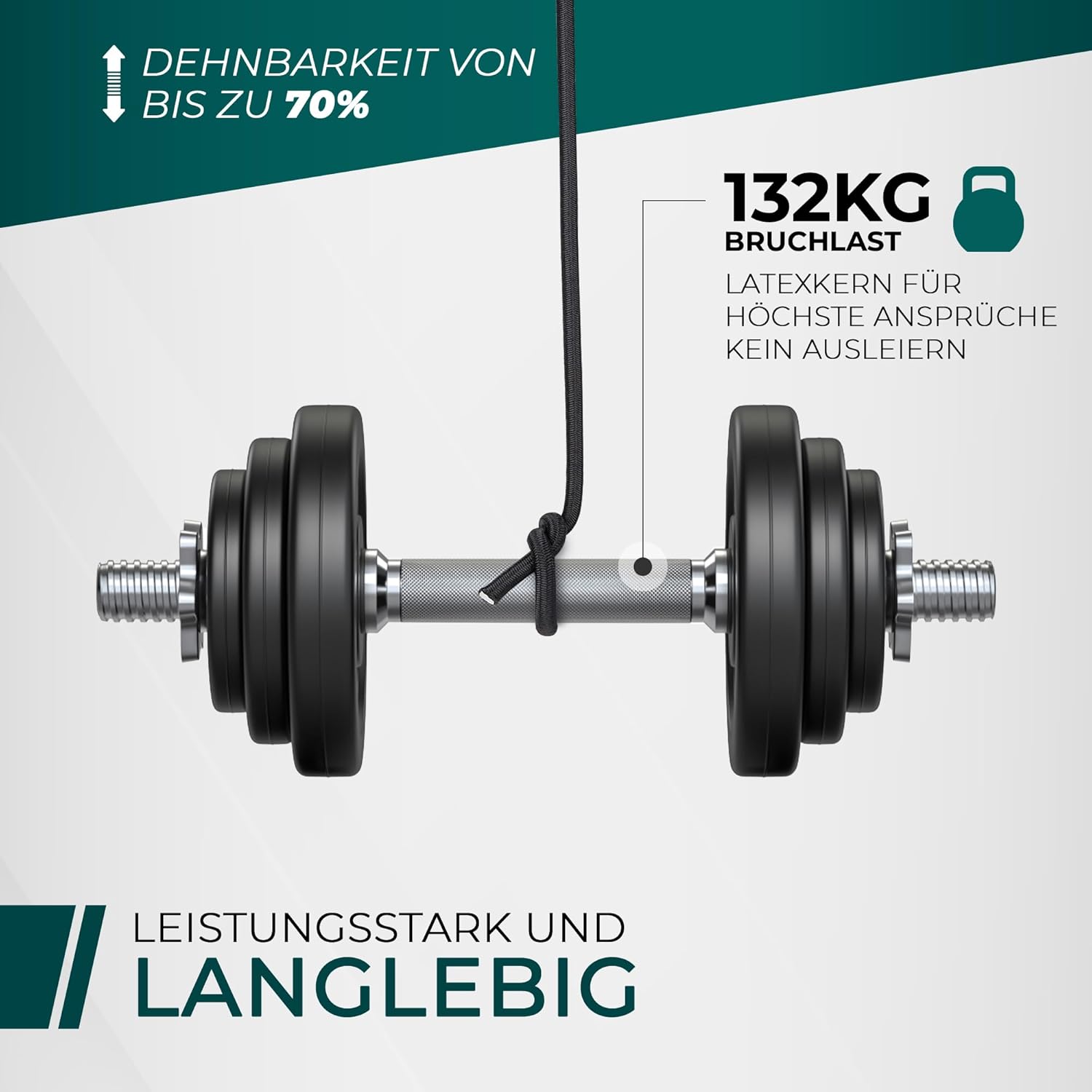 Thumbnail 2 de CargoVA Gummiseil 6mm x 20m Schwarz – Expanderseil mit +70% Dehnung, wetterfest und langlebig