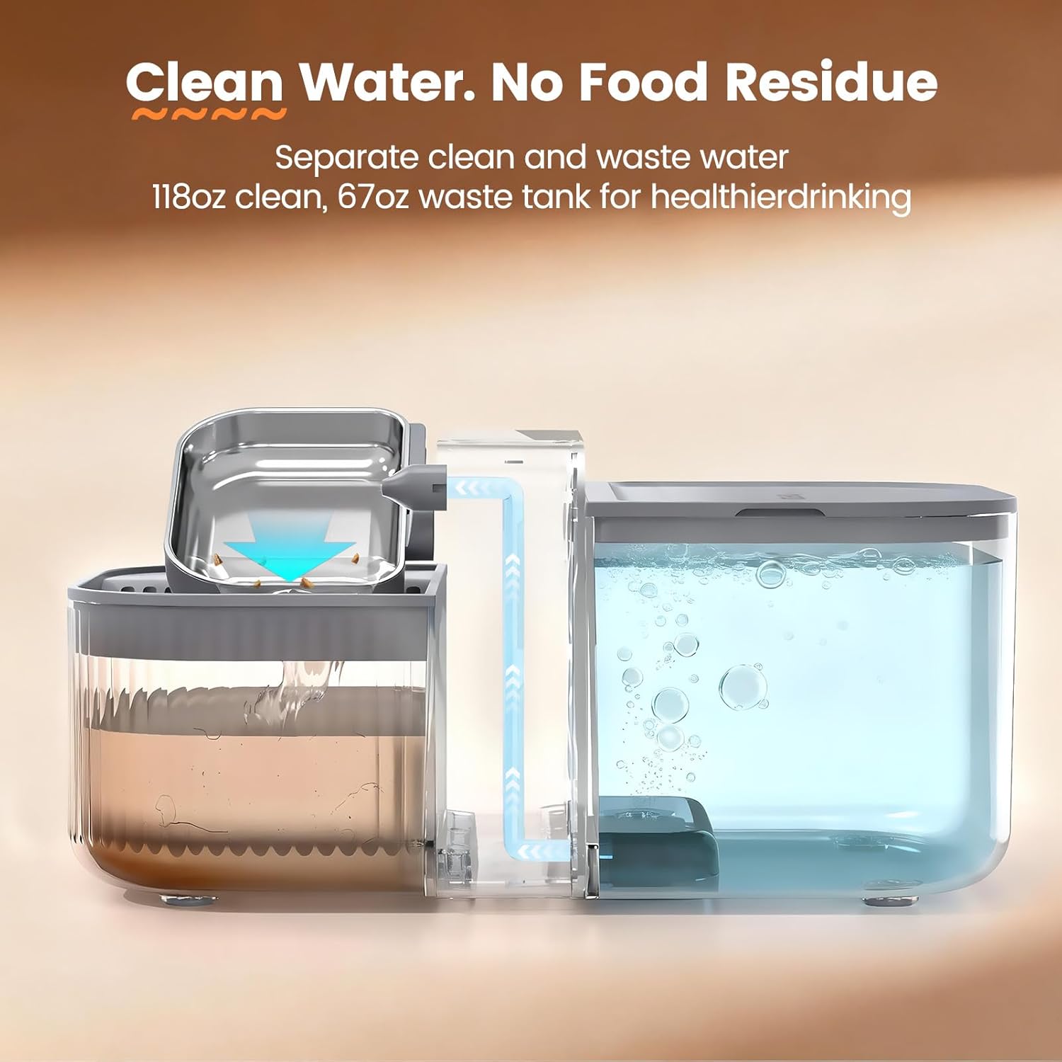 Thumbnail 4 de Invengo No-Filter Smart Cat Water Fountain (3.5L) – 304 Stainless Steel, Ultra-Quiet, Wireless