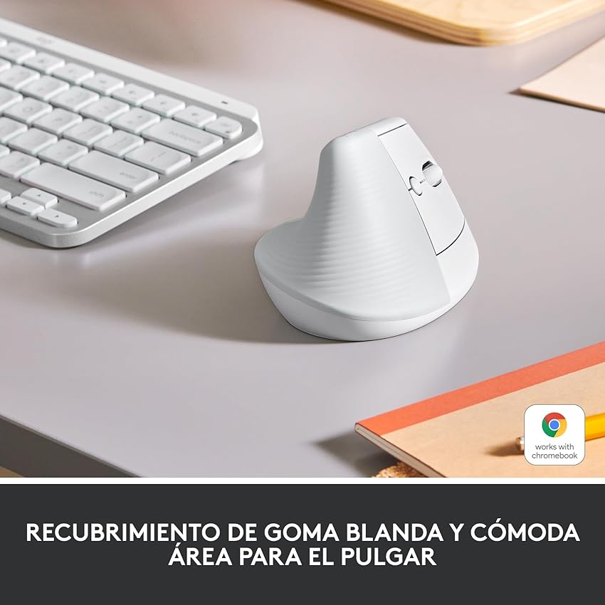Detalle 2 de Logitech Lift Ratón ergonómico inalámbrico Bluetooth