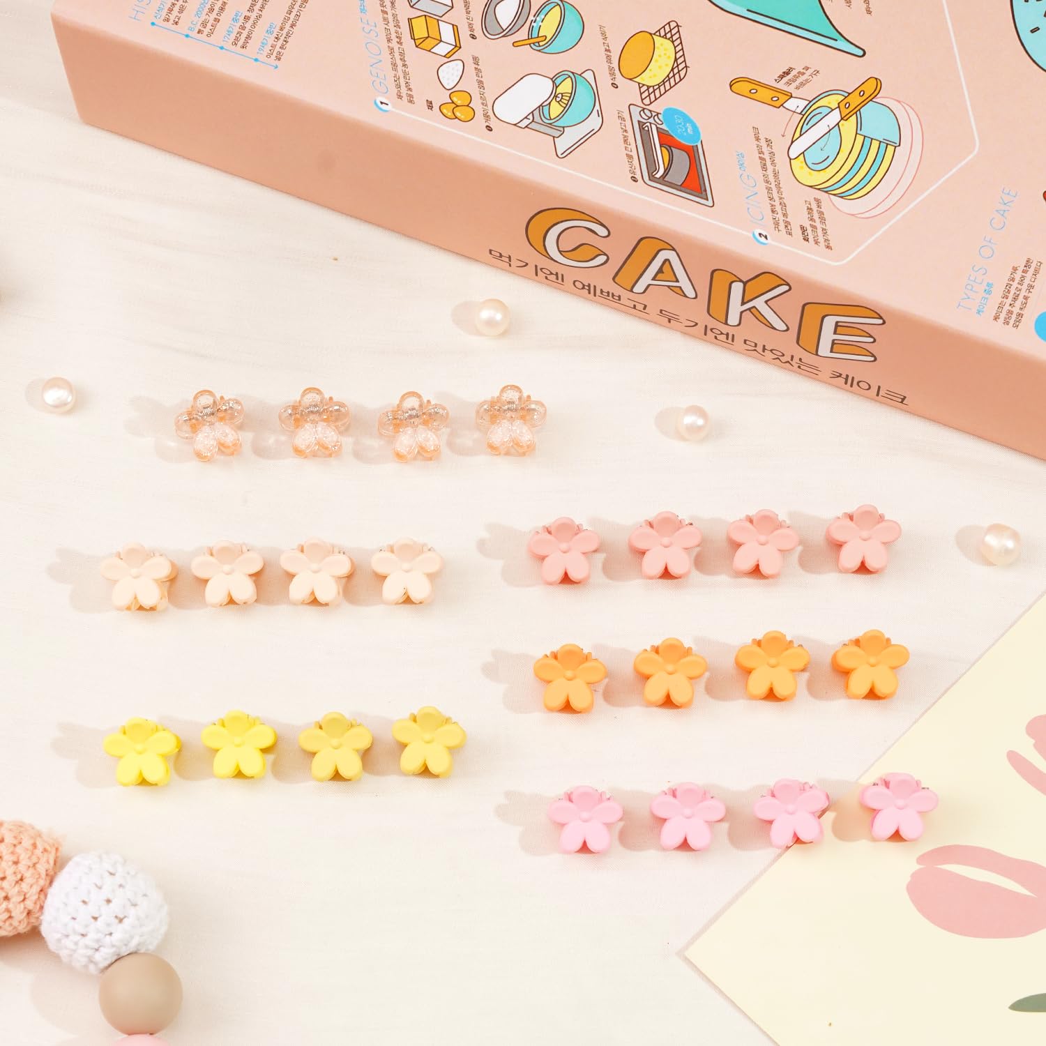 Thumbnail 6 de CÉLLOT Mini Flower Hair Claw Clips, 96 Pieces in 24 Colors with Organizer