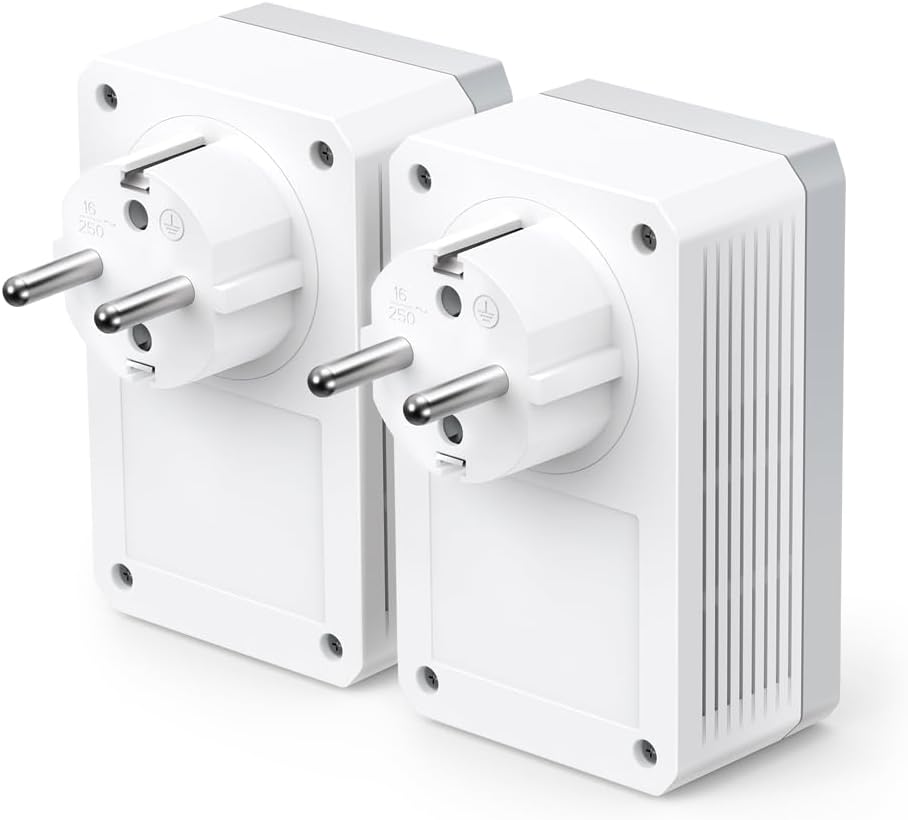 Thumbnail 1 de TP-Link Powerline Adapter Set TL-PA4010P KIT – 2er-Pack, 600 Mbit/s, Steckdose, 1× 10/100 Ethernet-Port pro Einheit