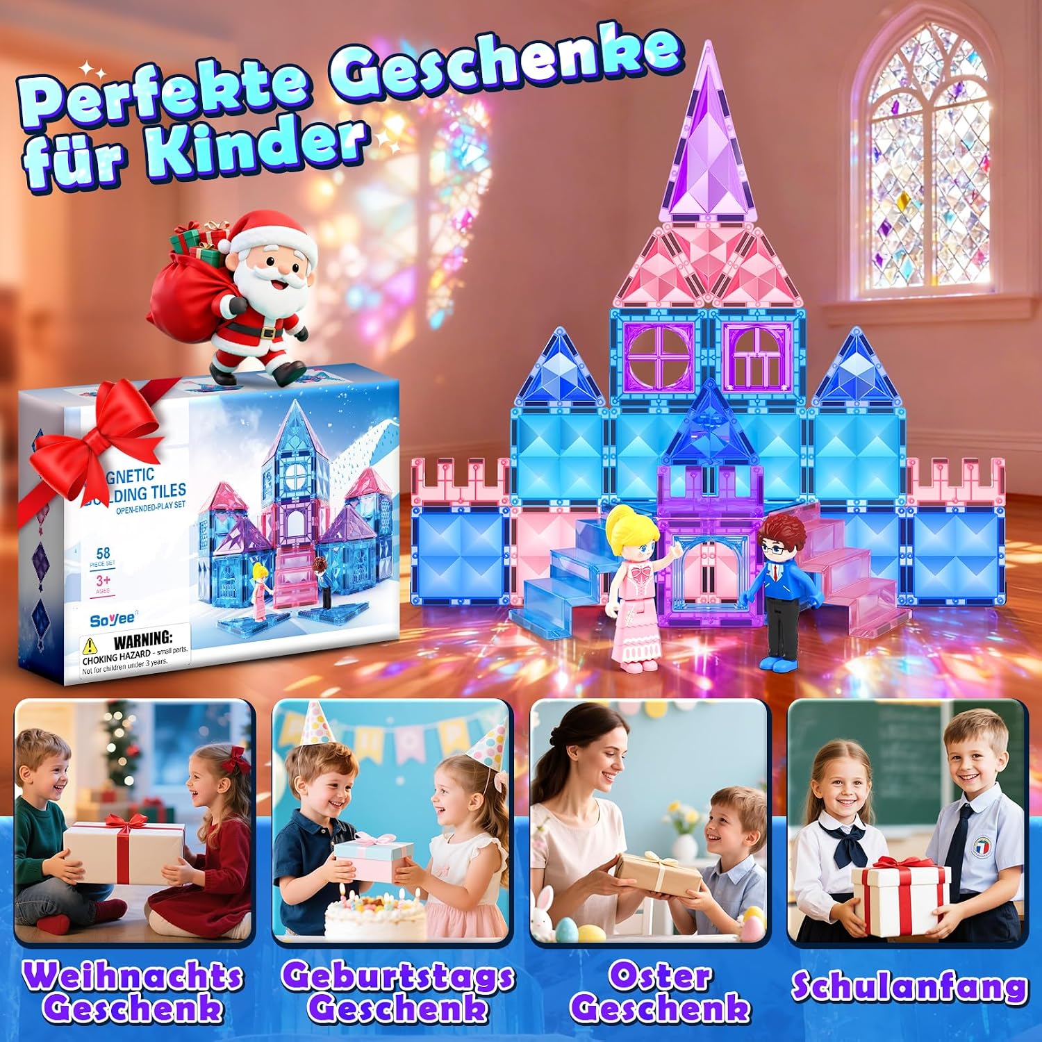 Thumbnail 4 de Soyee Diamond Magnetic Building Blocks 3-8 Toy set 🧩