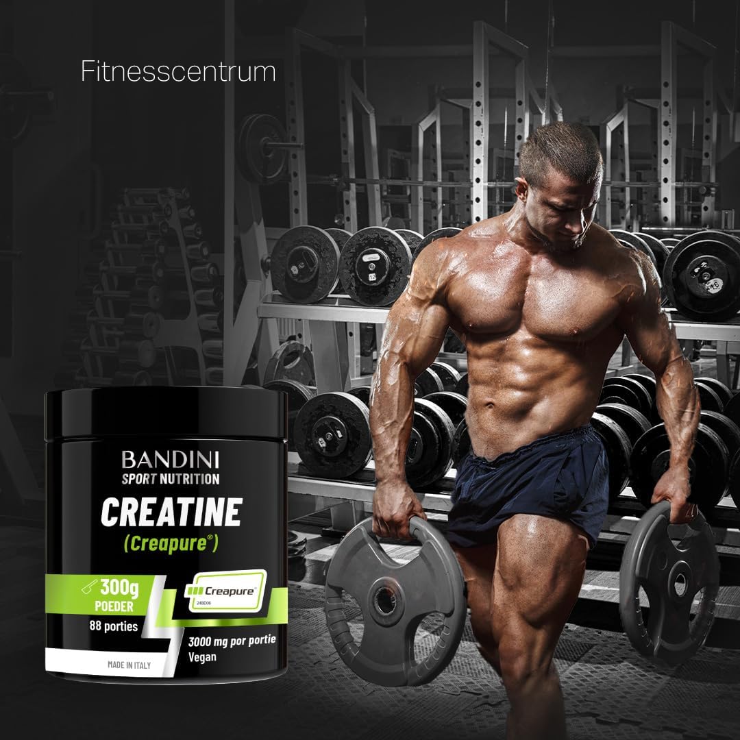 Thumbnail 6 de BANDINI Creatine CREAPURE creatine-monohydraatpoeder, 300 g, neutraal en vegan