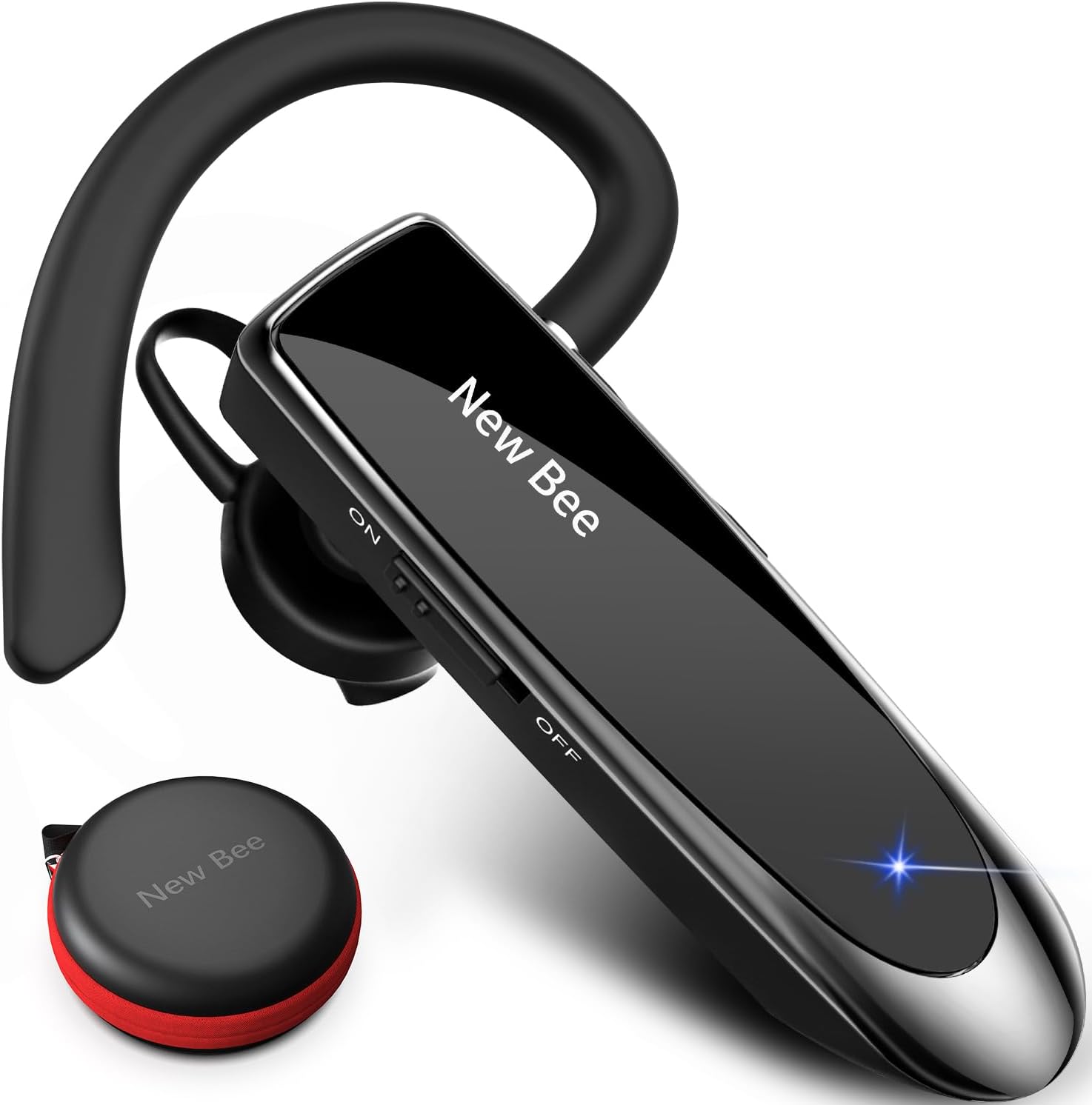 Detalle de New Bee Handsfree Bluetooth Earpiece 60 Days Standby
