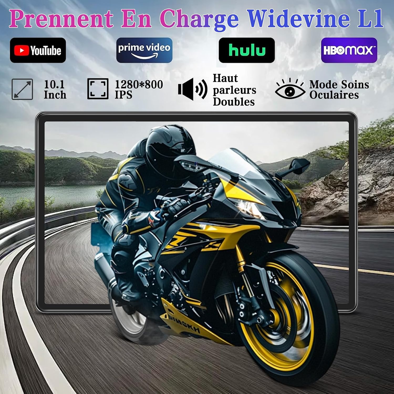 Detalle de ZIOVO Tablette Enfants Android 15 10" • 30Go RAM + 64Go ROM + Ext. TF 2To • Gemini AI • Face ID • 6000 mAh