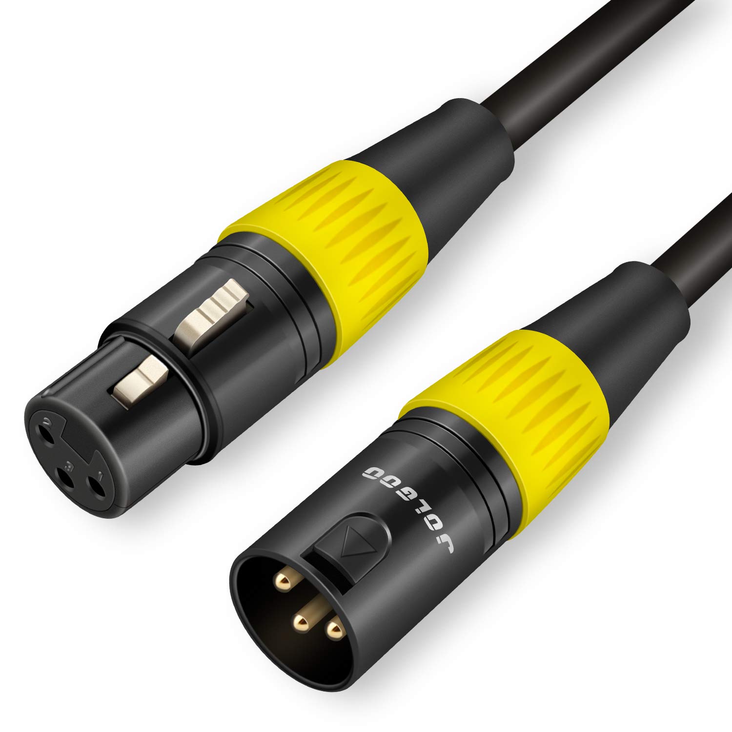 Detalle de JOLGOO jg-xlr-mf-001 XLR Microphone Cable, 1 m, 3-Pin, Braided