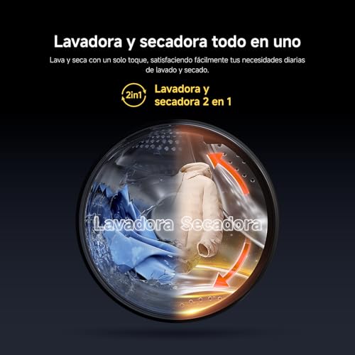 Thumbnail 6 de XIAOMI Mijia Front Load Washer Dryer Pro 9 kg / 6 kg: lavado eficiente con tambor extra grande