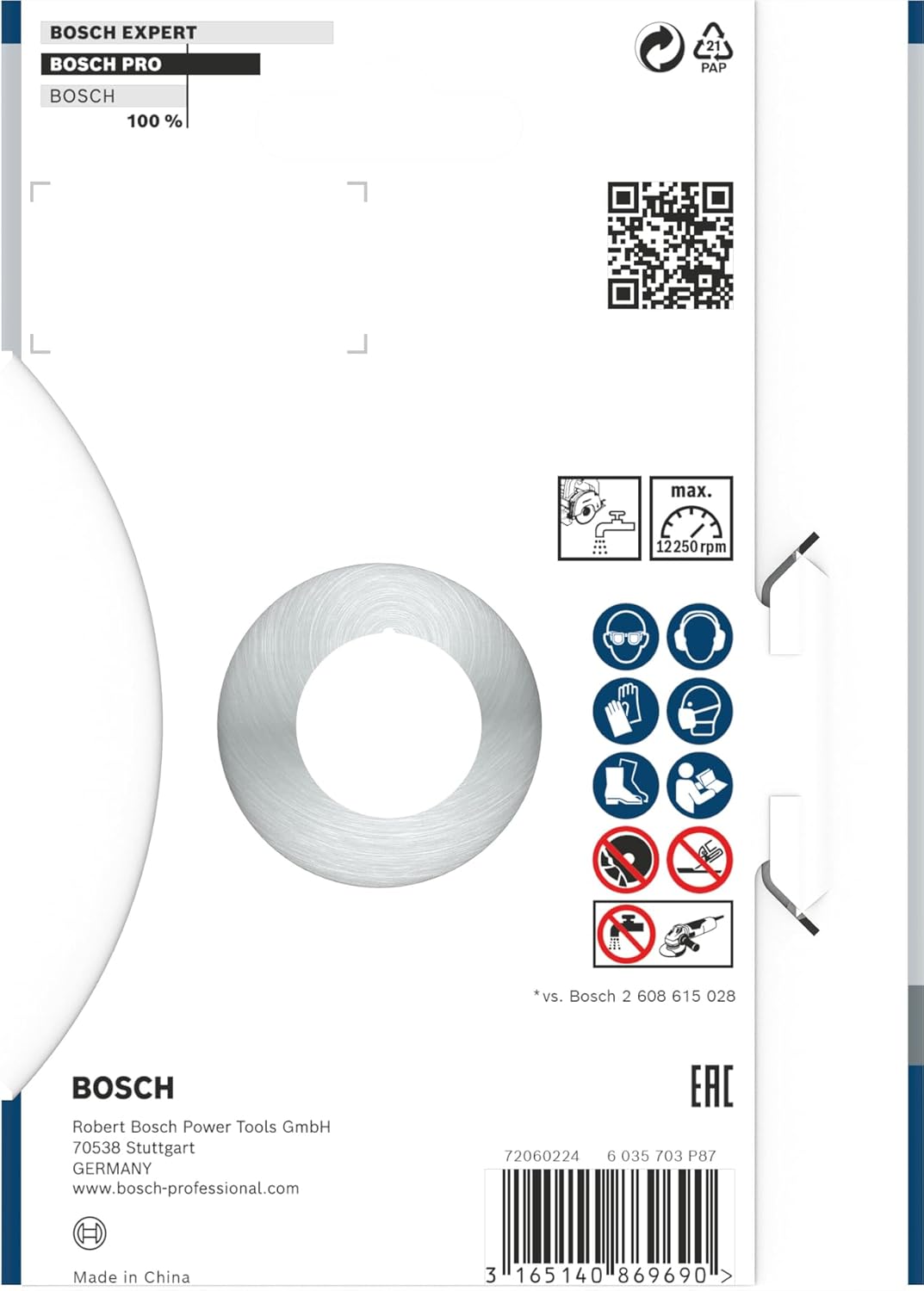 Thumbnail 3 de Bosch PRO Multi-Material Long Life Diamond Cutting Disc 125 mm (22.23 mm bore) for Concrete & Reinforced Concrete