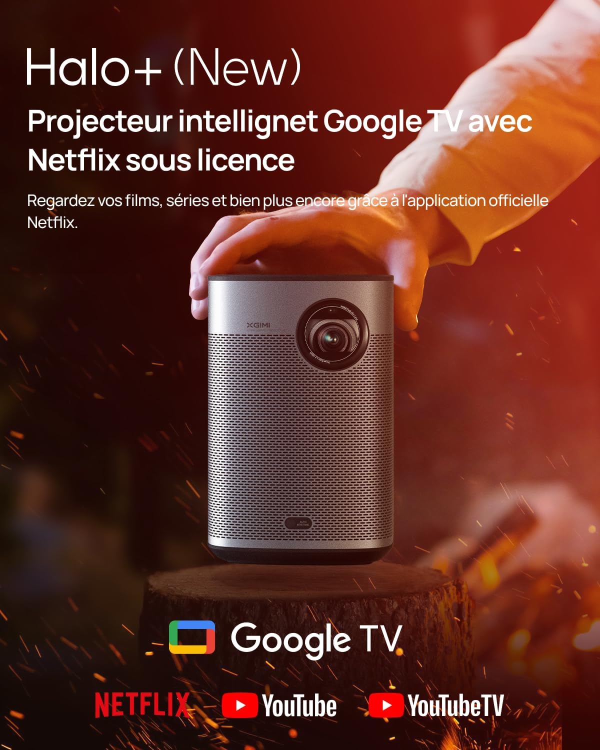 Detalle 2 de XGIMI Halo+ GTV projecteur 1080p 700 lm 📽