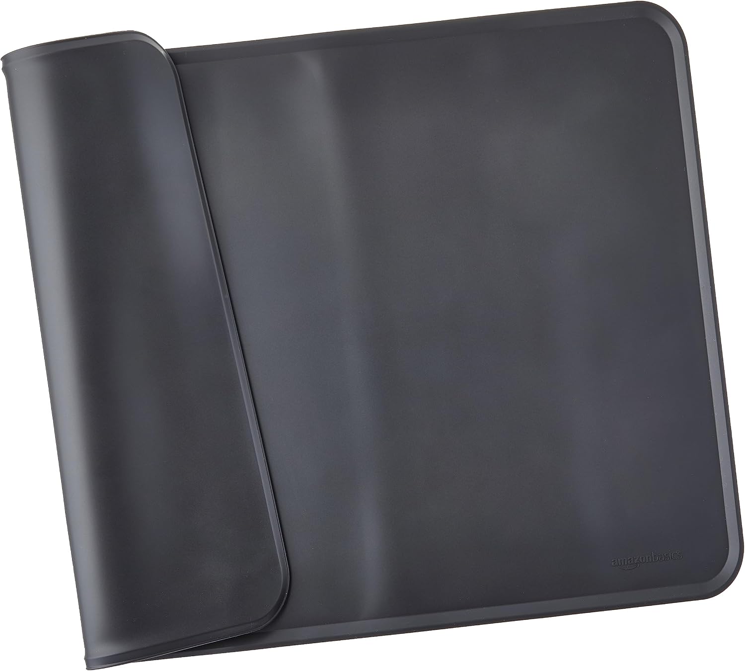 Detalle de Amazon Basics Waterproof Anti-Slip Silicone Placemat for Pet Bowls, 61 x 41 cm, Black