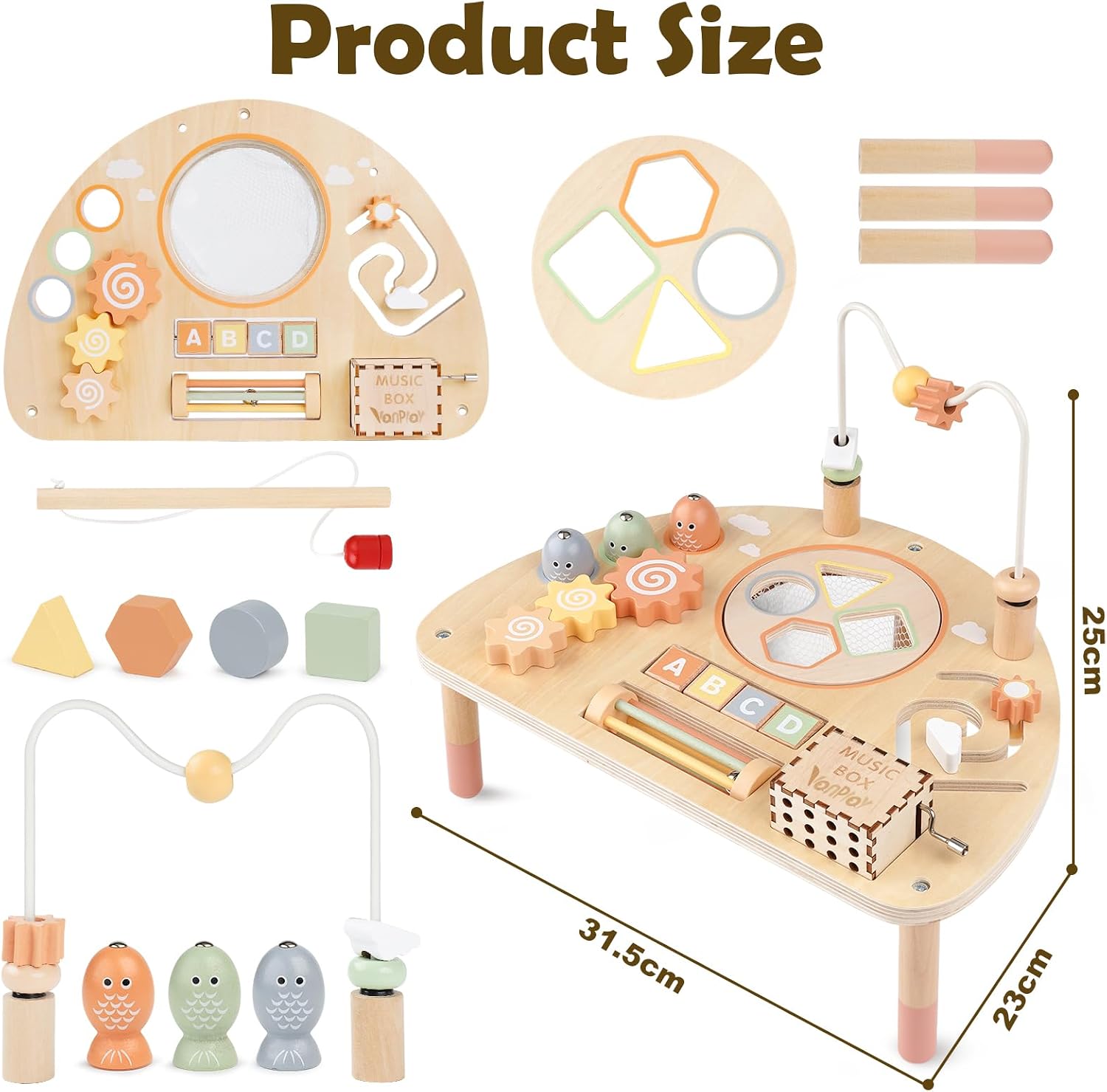 Thumbnail 5 de Activity Table for 1 Year Old 8-in-1