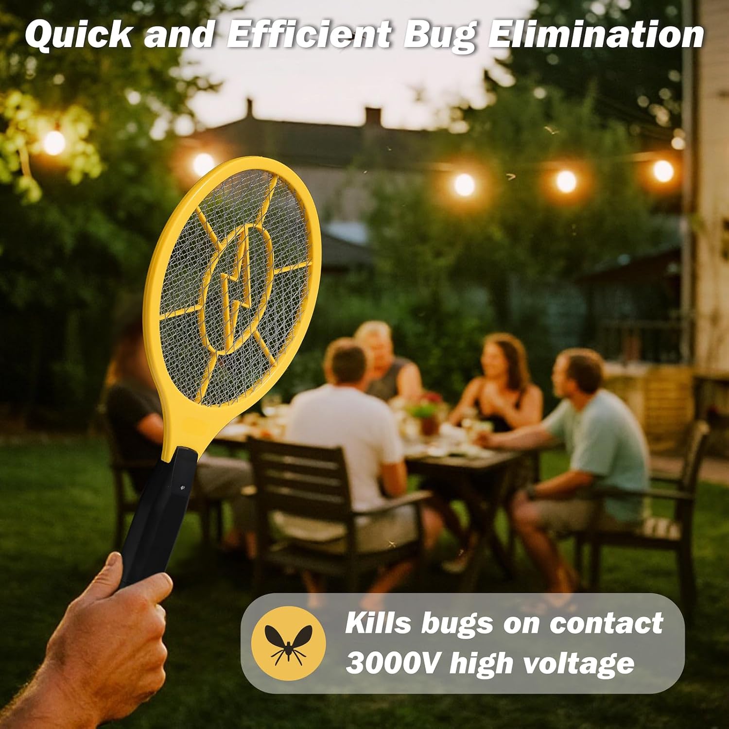 Thumbnail 6 de GameXcel 2-Pack Electric Fly Swatters with 3-Layer Safety Mesh