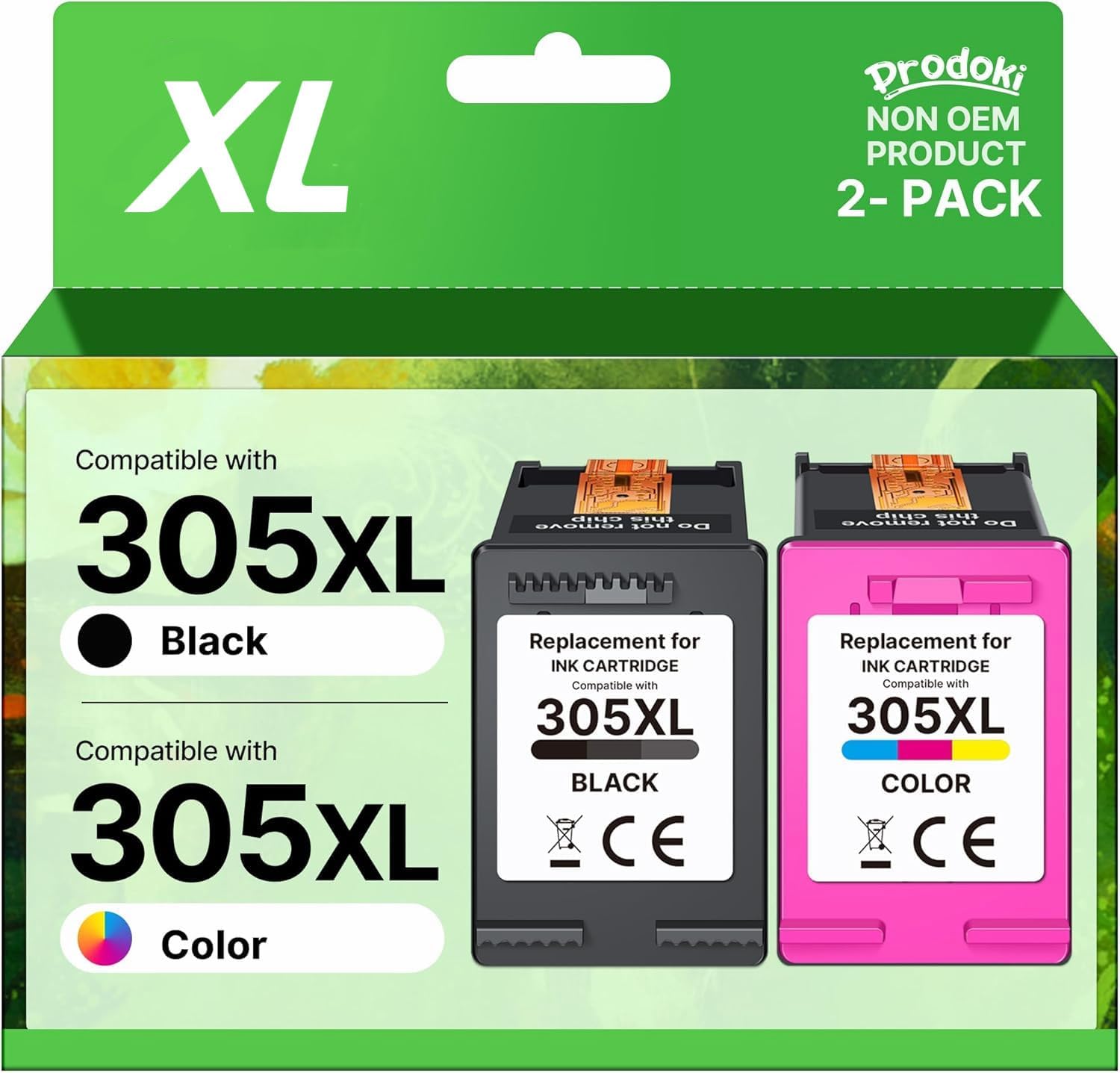Imagen de Prodoki 305 XL Cartouche d'encre Remplacement pour HP 305 XL Noir et Couleur – Compatibilité Large en OfertitasTOP