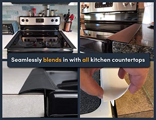 Thumbnail 7 de Linda’s Essentials Silicone Stove Gap Covers (2 Pack) – 25 Inches, Black