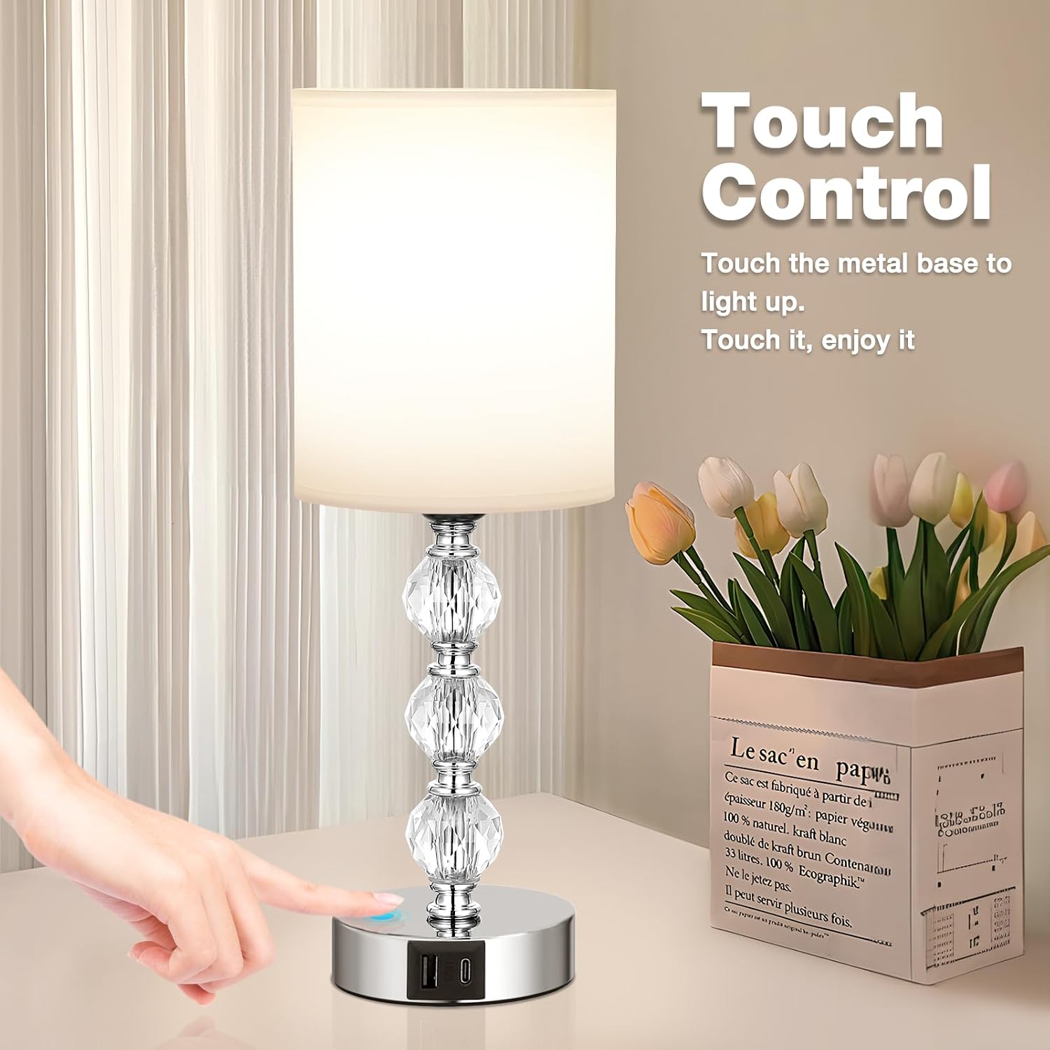 Thumbnail 6 de Aooshine Touch Table Lamp