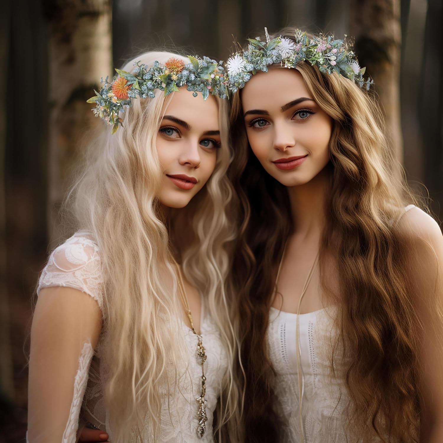 Detalle 2 de Vivivalue Flower Headband, White