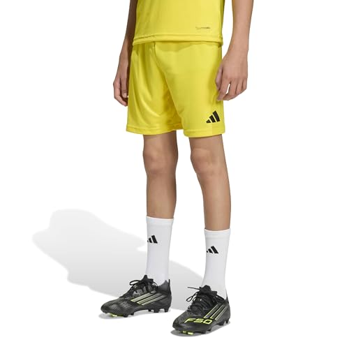 Detalle de adidas Unisex Kids Entrada26 Shorts – Team Yellow/Black (7-8 Years)