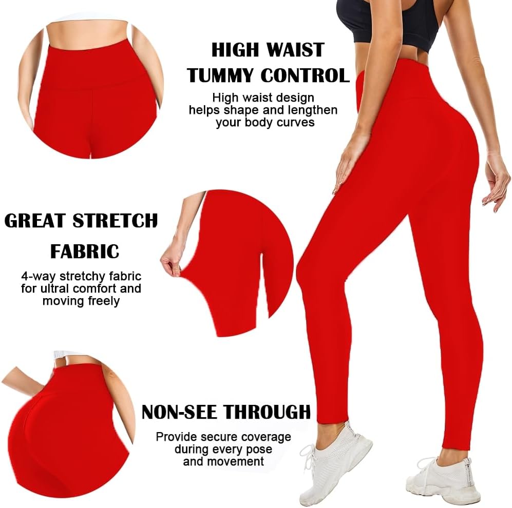 Thumbnail 5 de FULLSOFT Buttery Soft High-Waisted Tummy Control Leggings for Women (92% Polyester/8% Spandex)