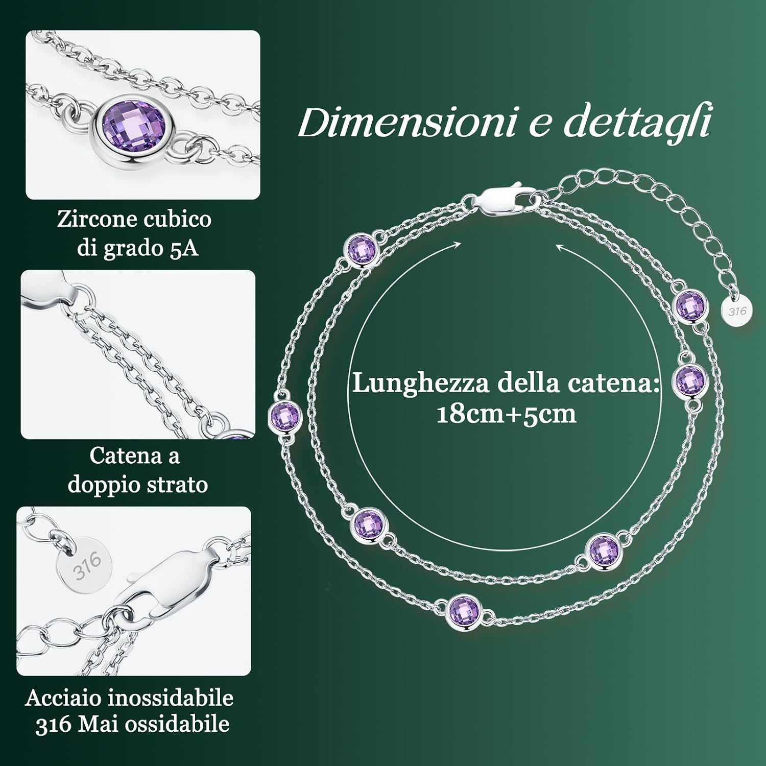 Detalle de LOUISA SECRET bracelet Pierre de roulement