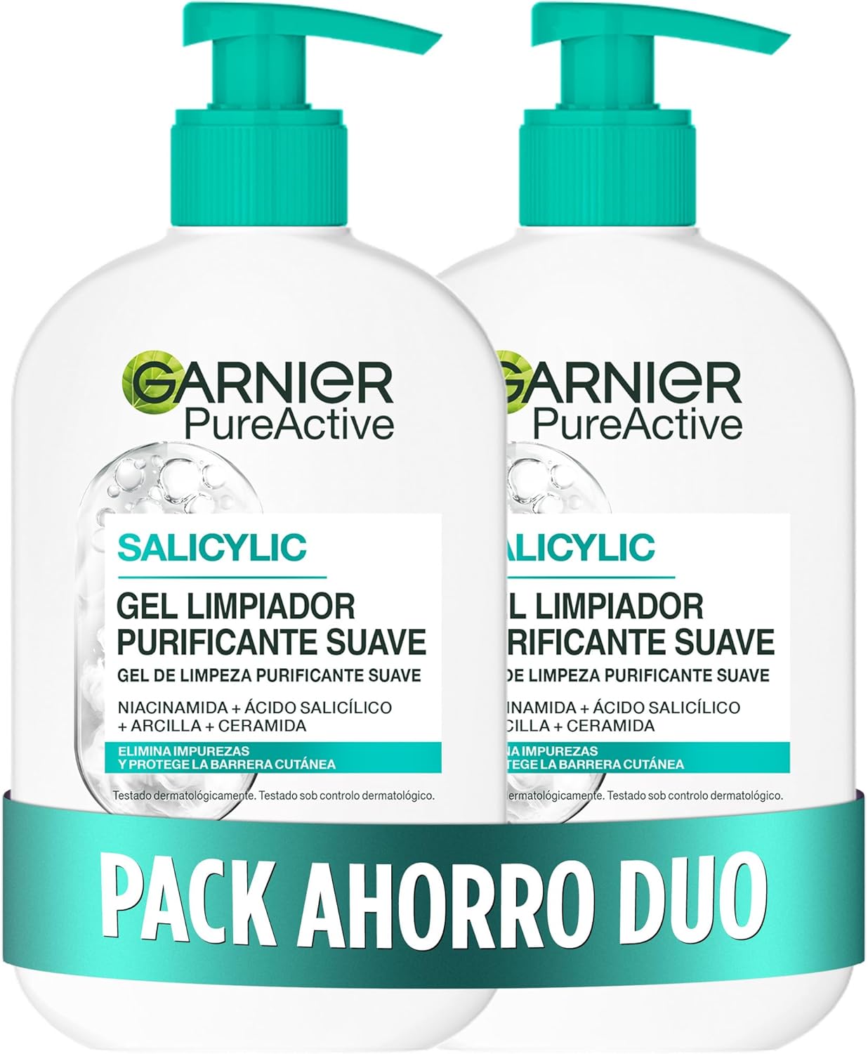 Detalle de Garnier Pure Active Pack x2 Gel Hidratante 250ml