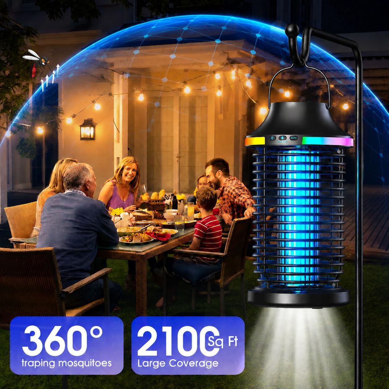 Detalle de Rechargeable Bug Zapper 4200V