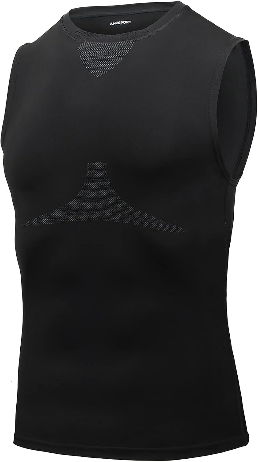 Detalle de AMZSPORT Canotta Compressione Uomo asciugatura rapida