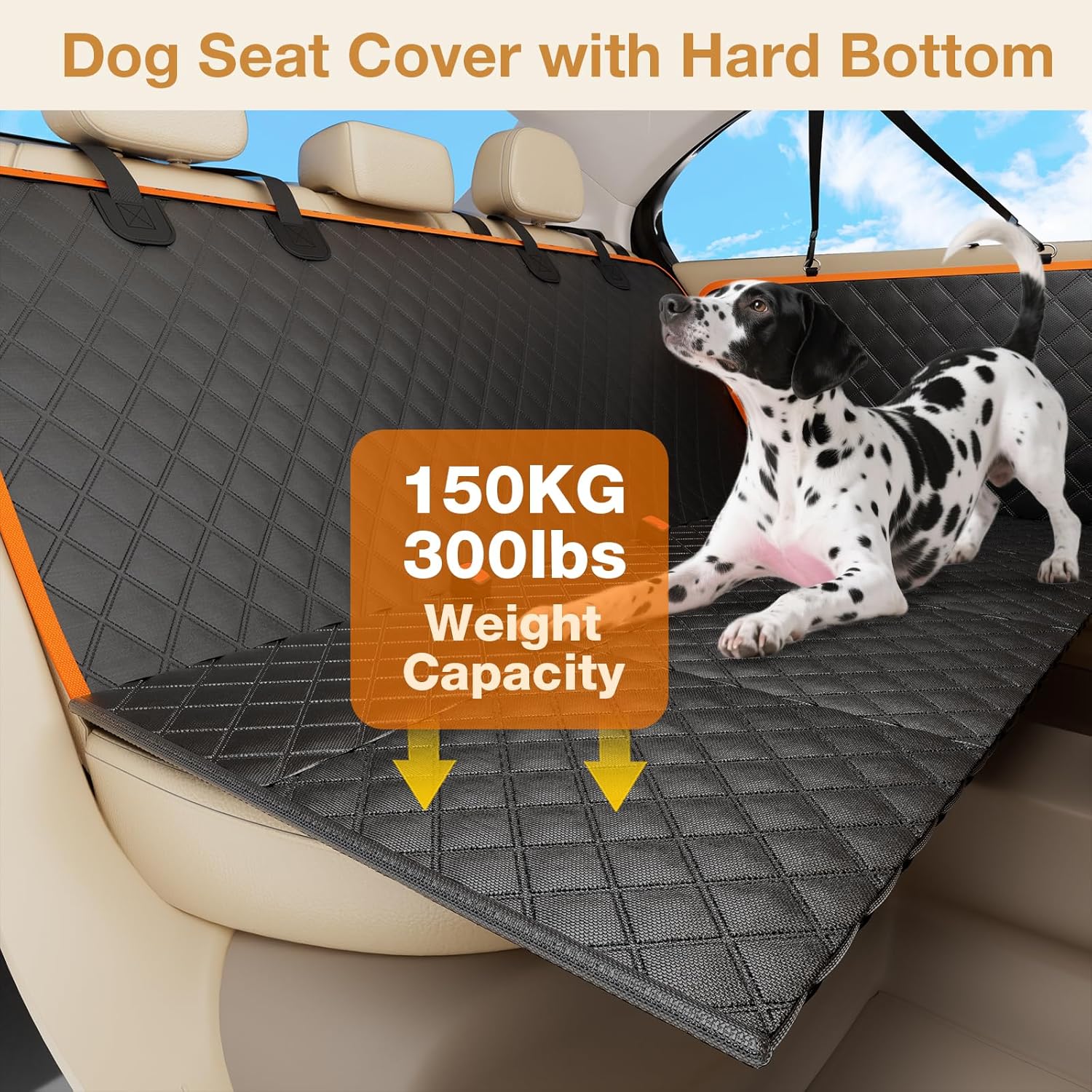 Detalle 2 de pecute Back Seat Extender for Dogs waterproof dog hammock
