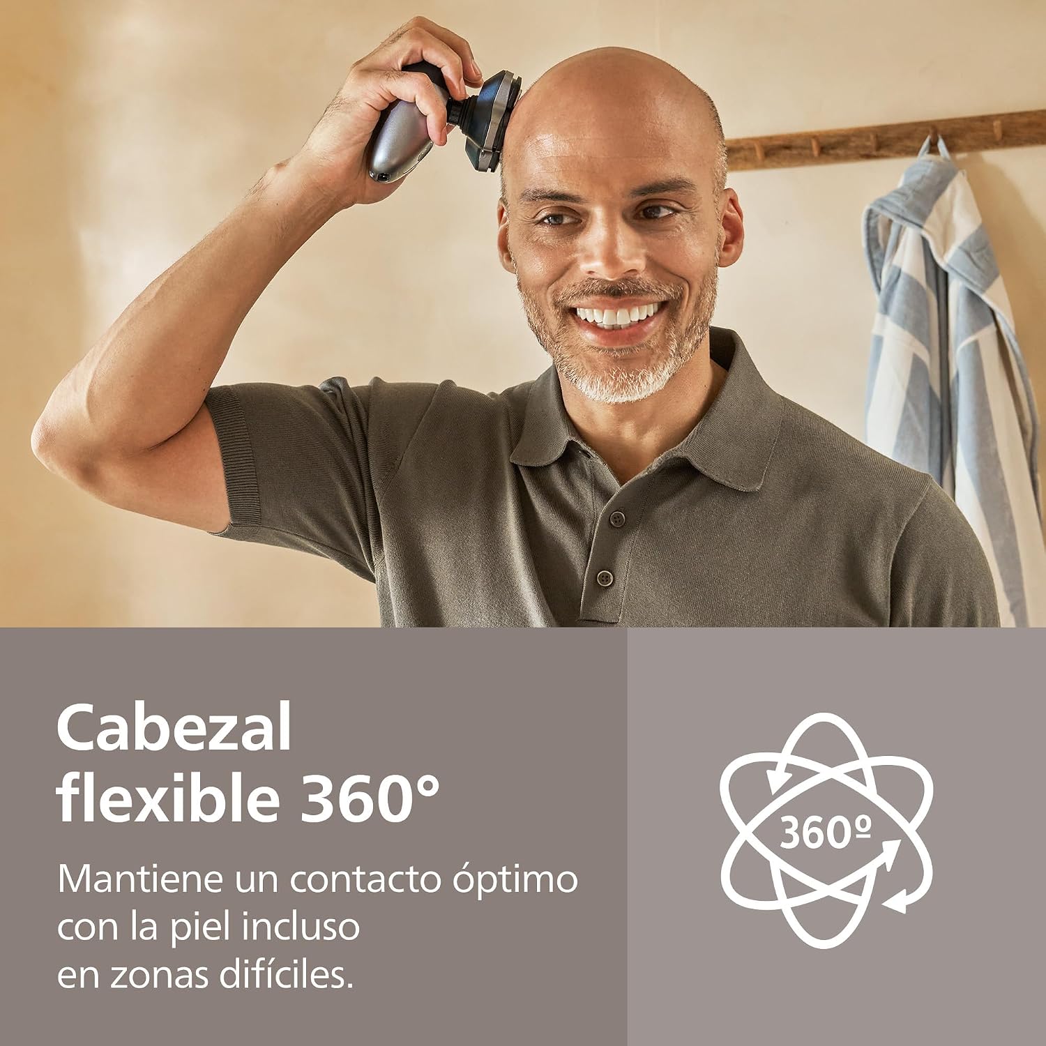 Detalle de Philips Serie 7000 Pro HS7980/15 Afeitadora 360°