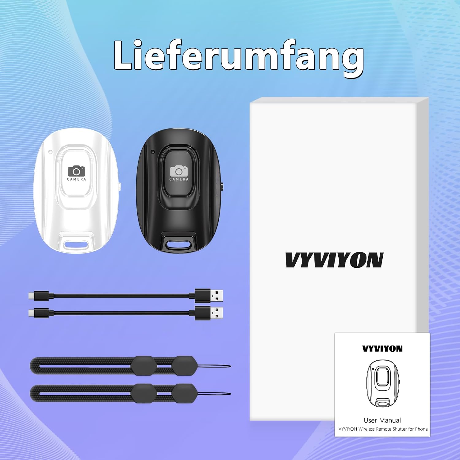 Thumbnail 6 de VYVIYON Bluetooth Kameraauslöser für Smartphones