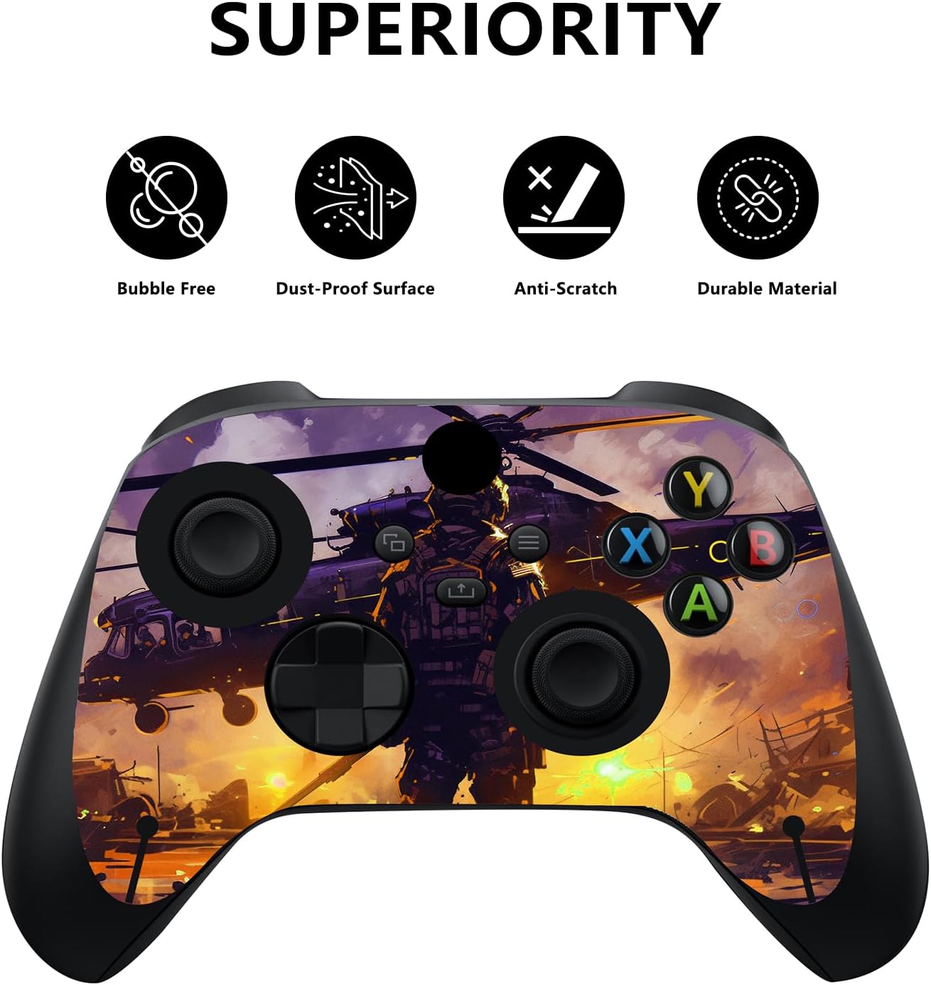 Detalle de playvital Custom Vinyl Skins for Xbox Series X – Breaking Dawn