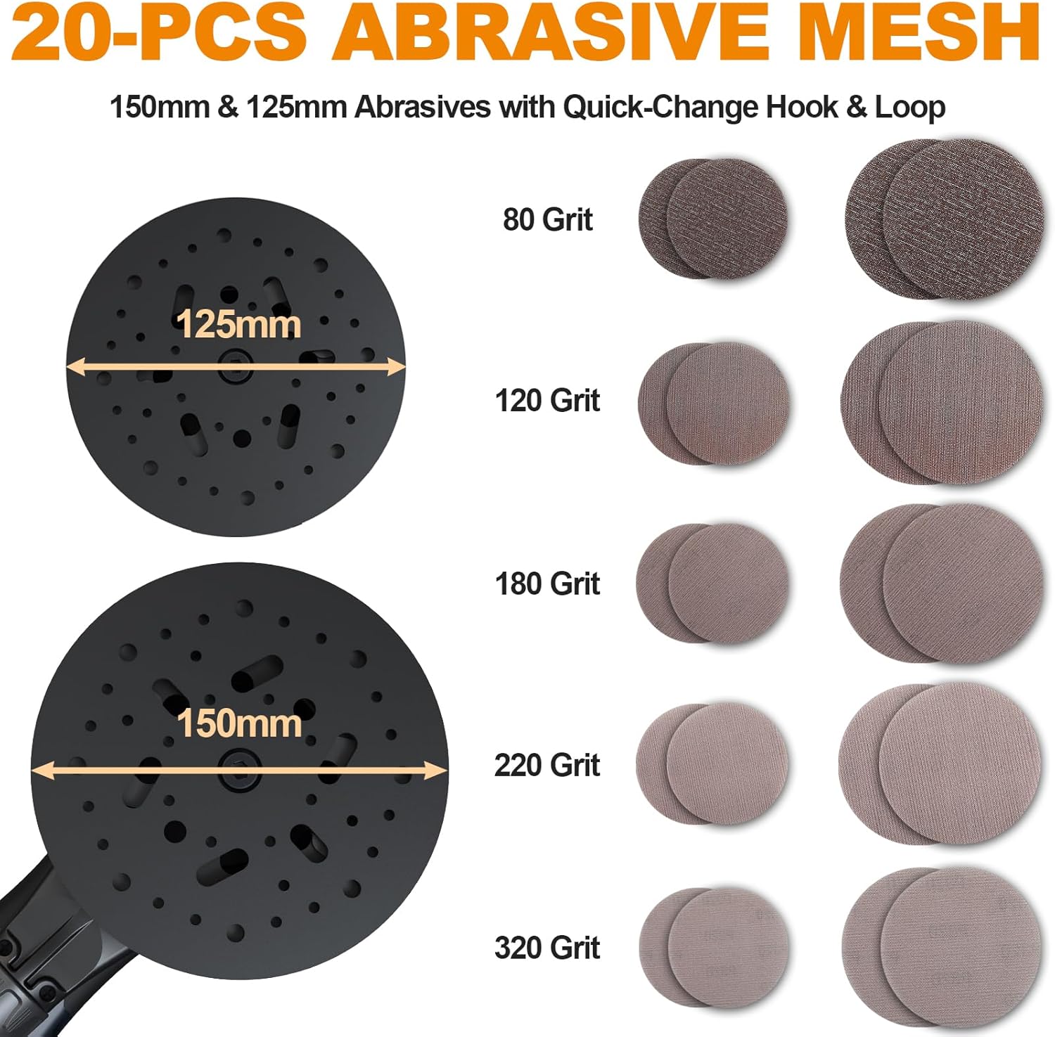 Thumbnail 5 de Ponceuse orbitale MAXXT MAXXT 5,0 mm brushless avec plateaux doubles 150/125 mm, moteur EC 350 W