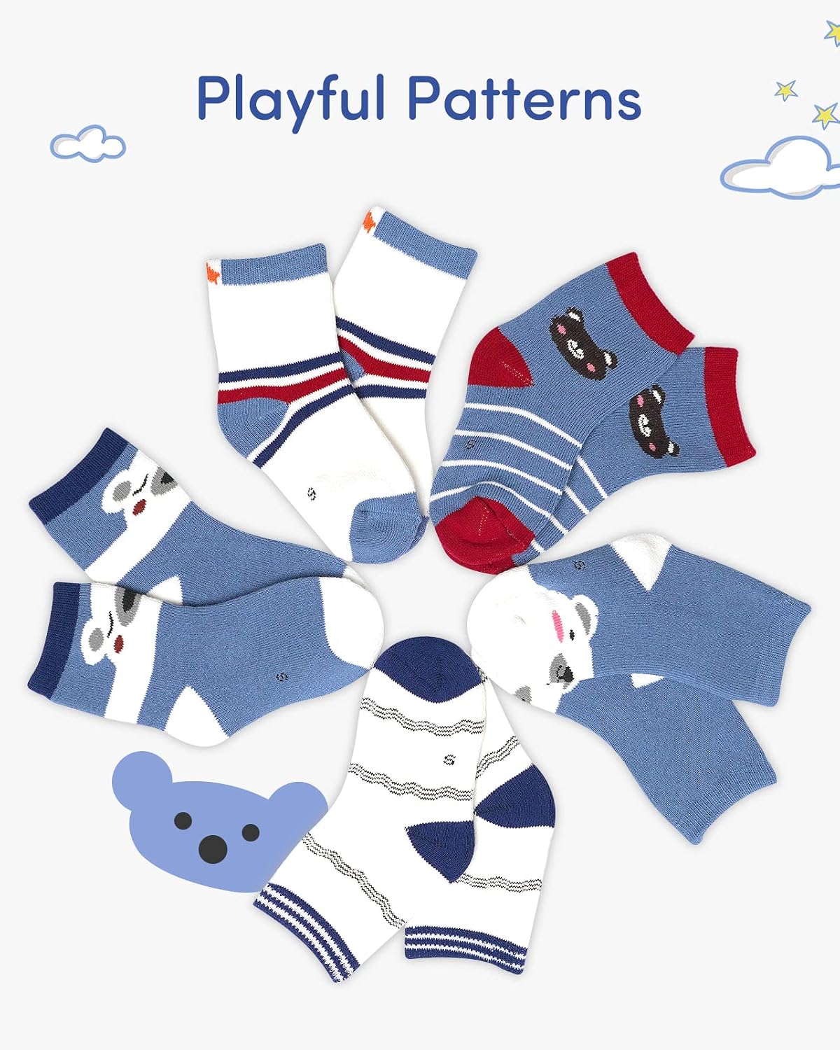 Detalle 2 de Chaussettes chaudes coton Adorel lot de 5