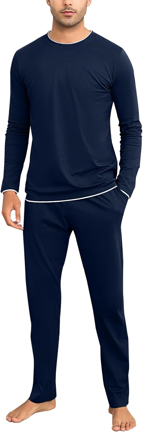 Detalle de Ensemble Pyjama Homme en coton doux pour l’hiver - Aseniza