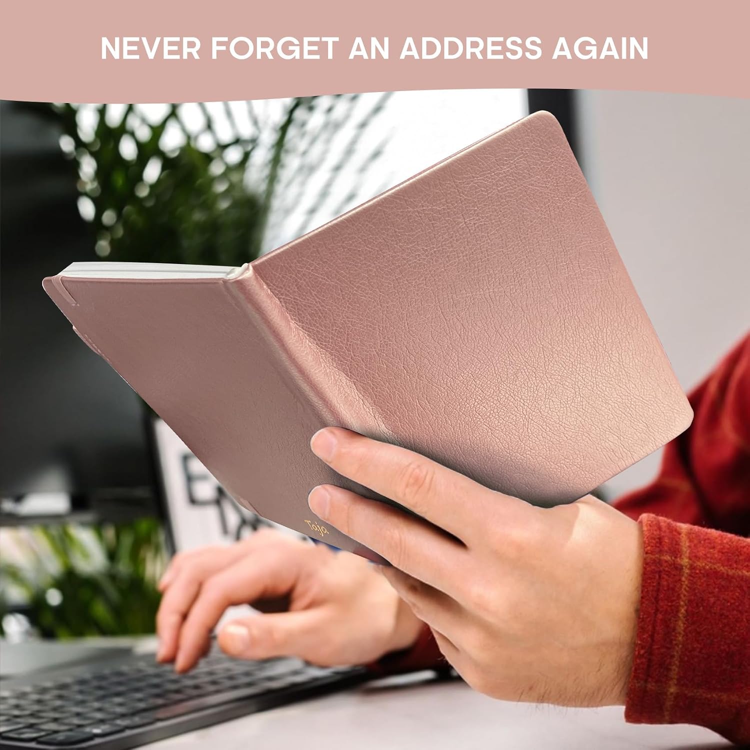 Thumbnail 6 de Taja 2LE0908-BG-203 Address Book with A–Z Tabs, Large Print, Rose Gold