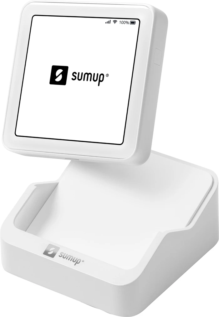 Detalle 2 de SumUp Solo 4G mobiles Kartenlesegerät mit Ladestation (inkl. SIM & Touchscreen)