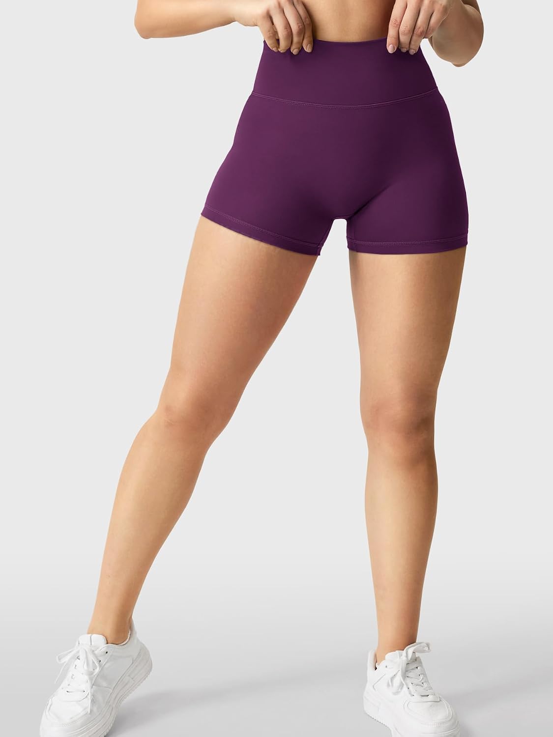 Detalle 1 de YEOREO LuxFlow 2.5-Inch Women's Biker Shorts, High-Waisted, No Front Seam