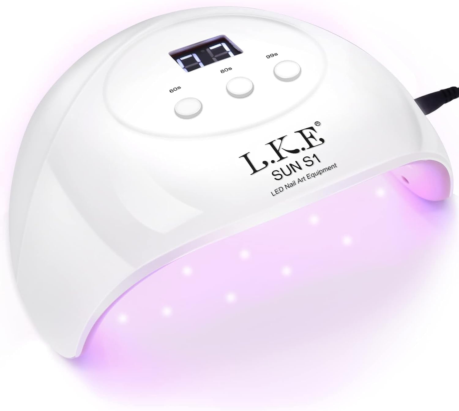 Detalle de Wisdompark S1 72W UV LED Nail Lamp with LCD and 60-, 80-, 99-Second Timers
