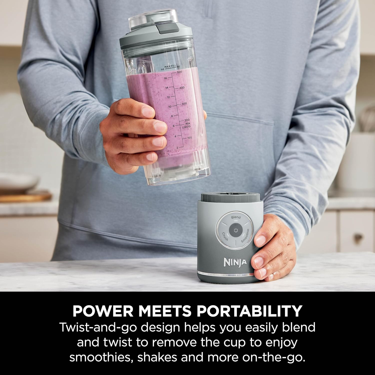 Thumbnail 2 de Ninja Blast Max Portable Blender (570ml) – Cordless Power on the Go