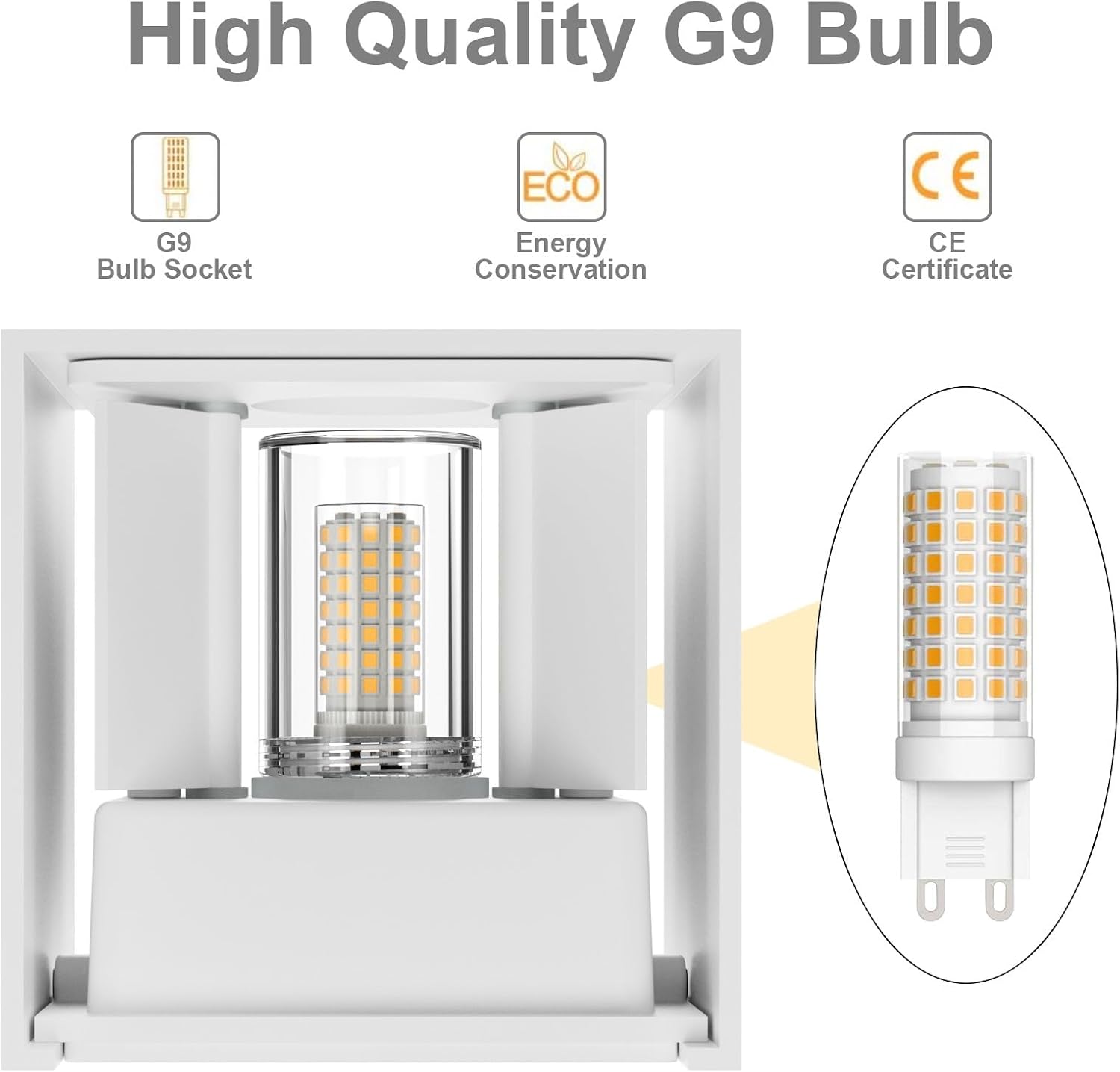 Thumbnail 1 de Klighten Aplique pared LED G9 3000K