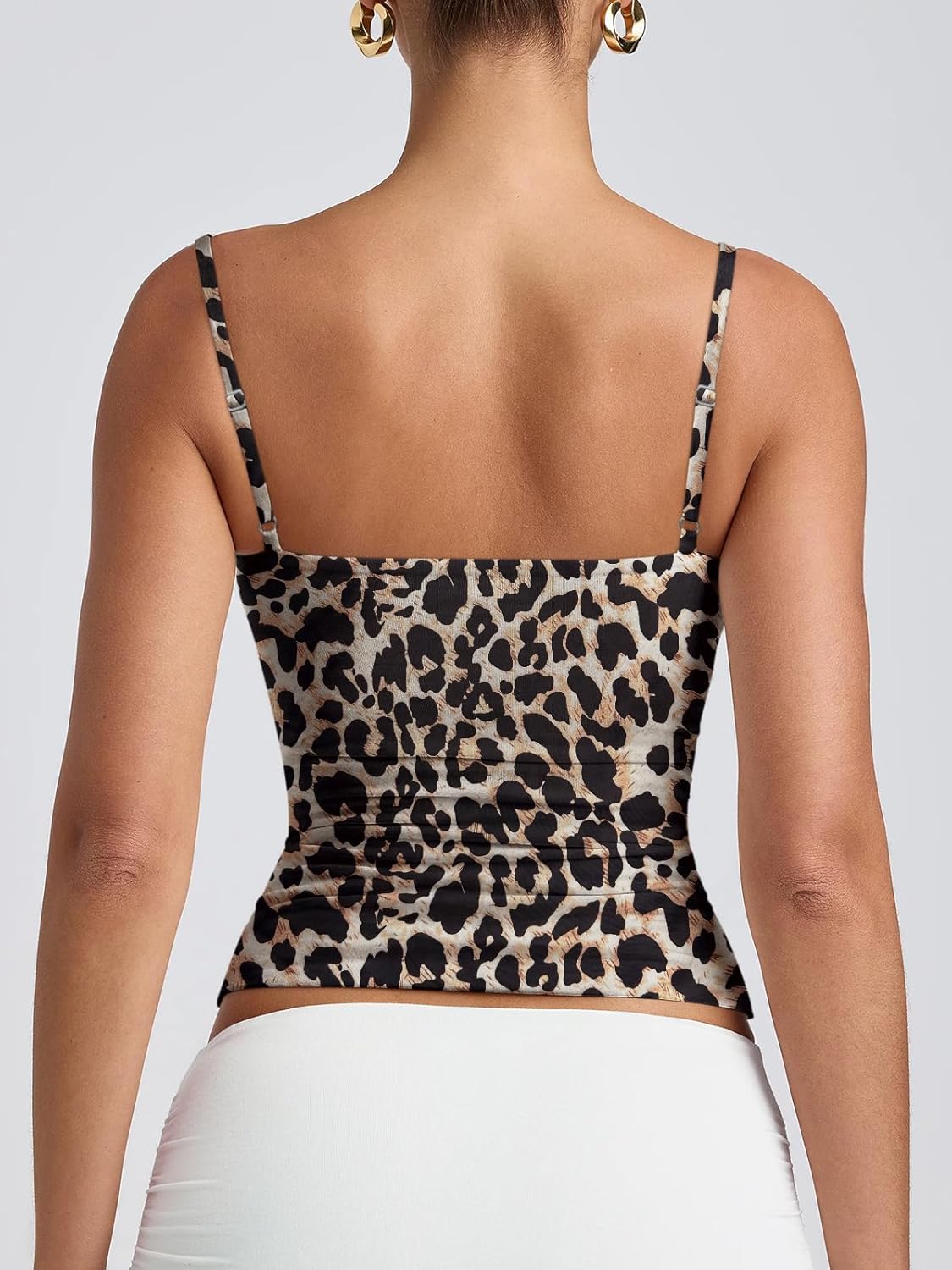 Thumbnail 5 de PINKMSTYLE Women’s Basic Double Lined Scoop Neck Tank Tops with Adjustable Cami Straps