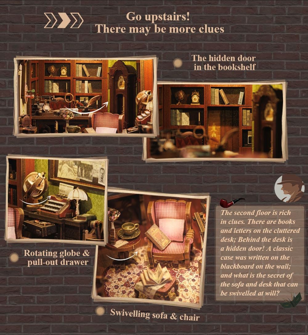 Thumbnail 4 de CUTEBEE Book Nook Kit Casa Delle Bambole