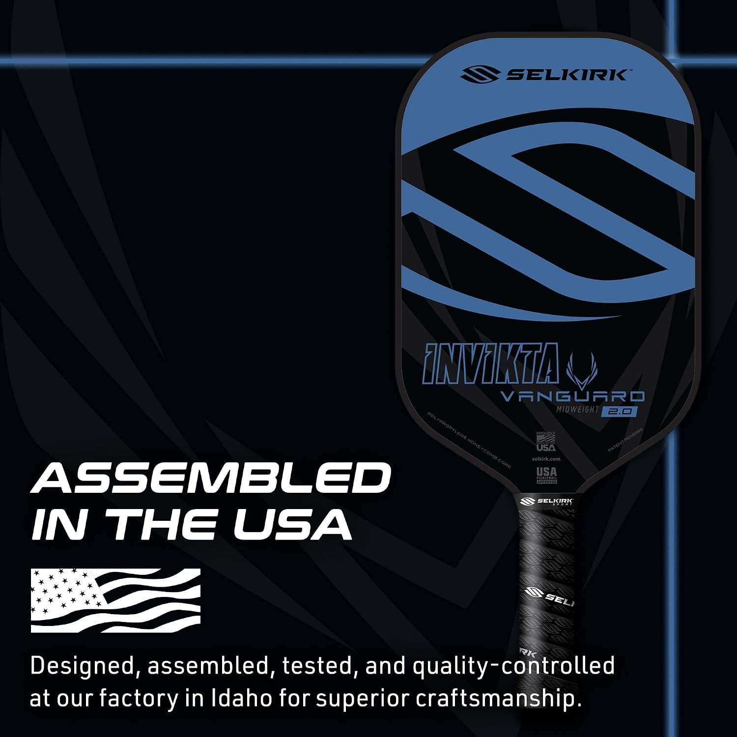 Detalle 2 de Selkirk Sport Vanguard Hybrid Pickleball Paddle | Carbon Fiber X5 Core