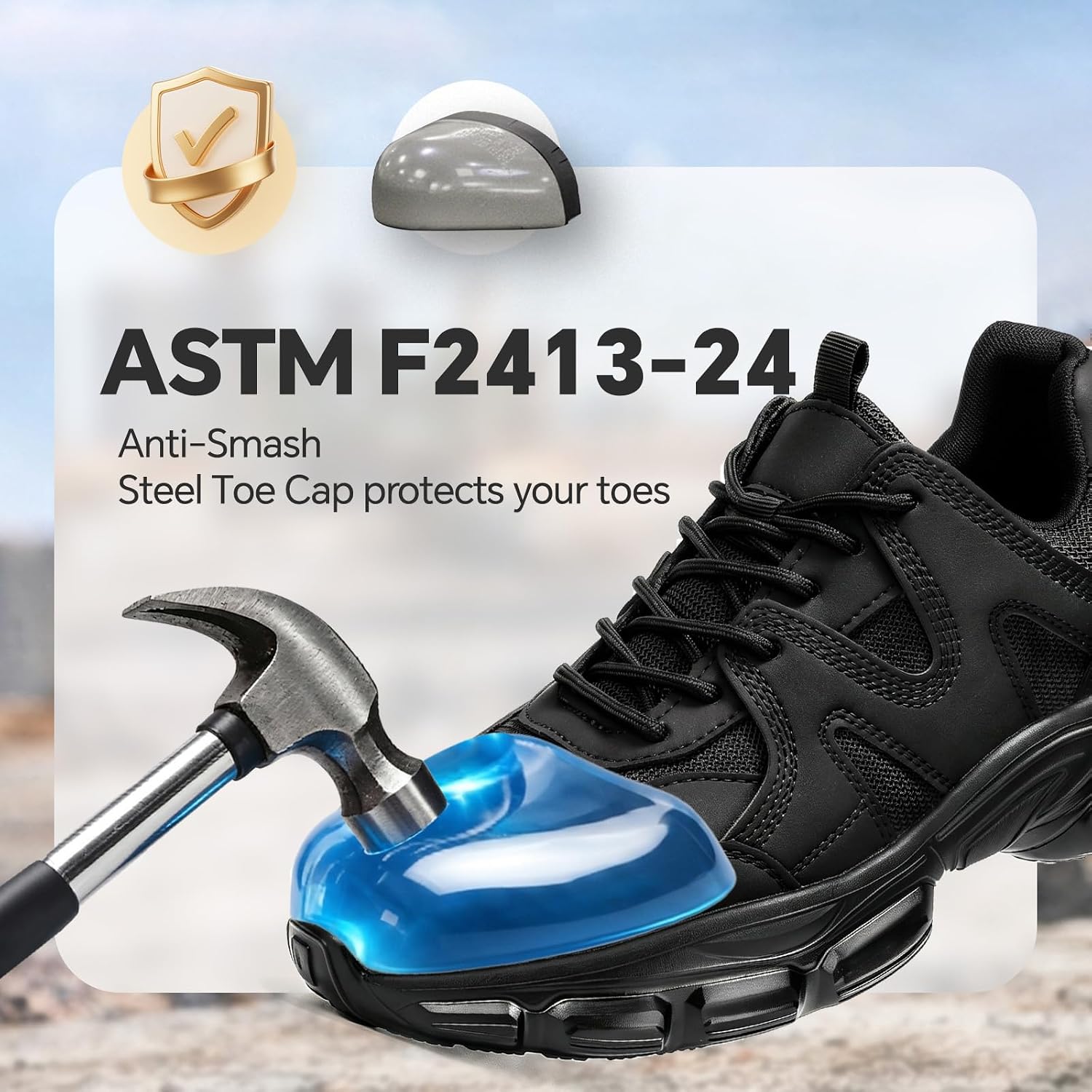 Detalle de Steel Toe Work Shoes with EVA Outsole