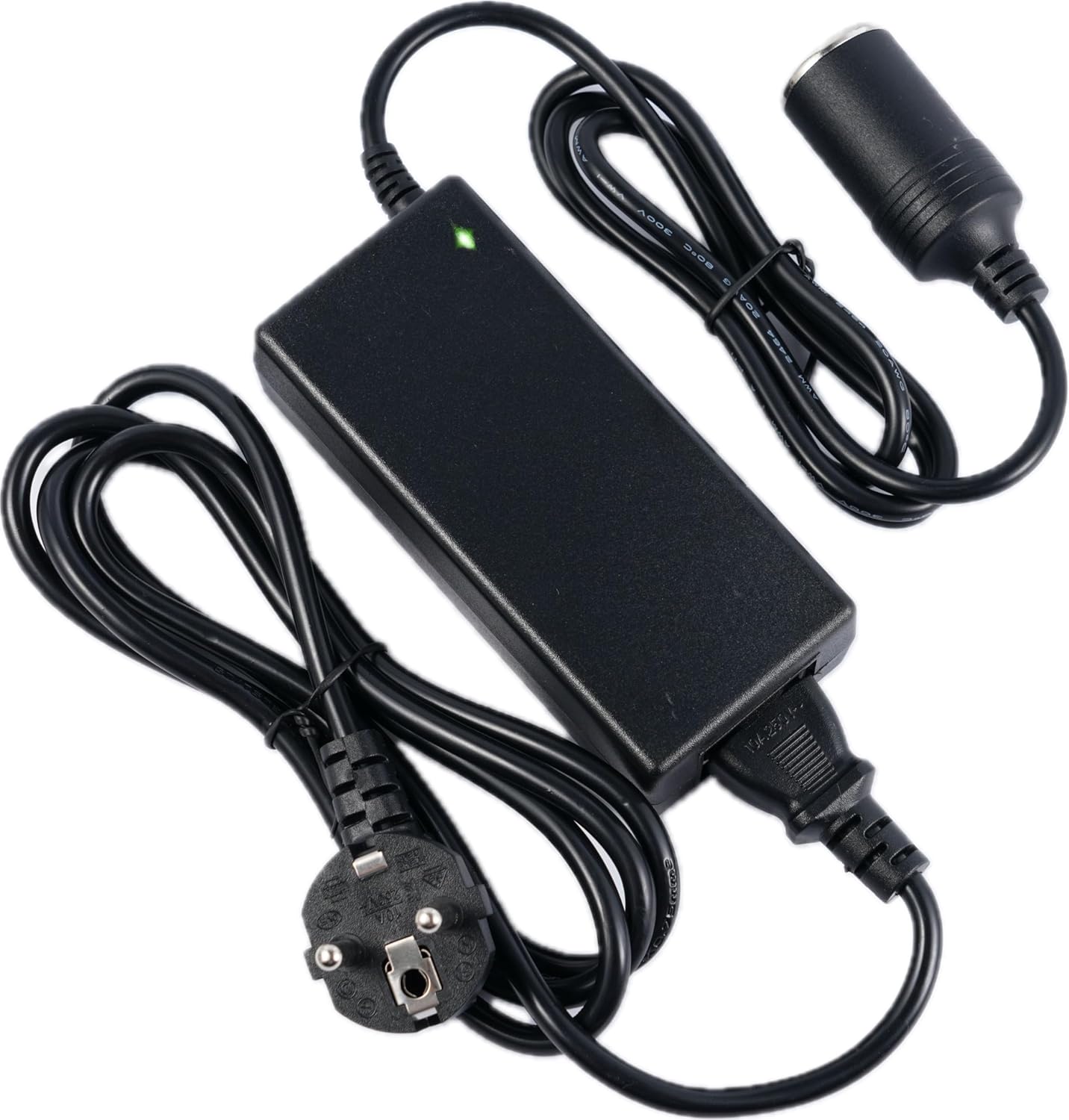 Detalle de Adapter Zigarettenanzünder Steckdose – 230V auf 12V 60W, ideal für Kühlboxen und Camping