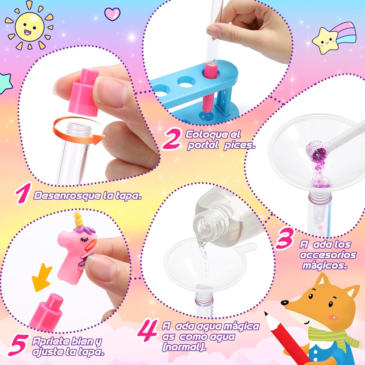 Thumbnail 5 de HappyKidsClub Kit bolígrafos 66 piezas para niña