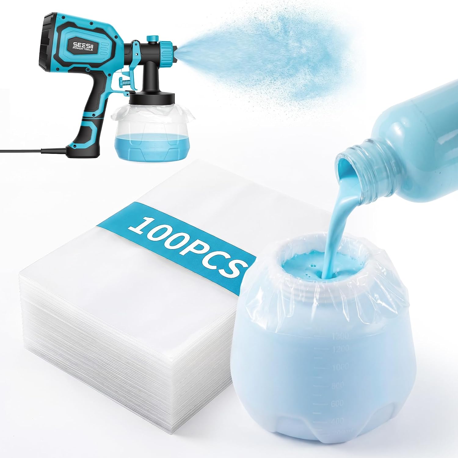 Detalle de SEESII paint sprayer 700W