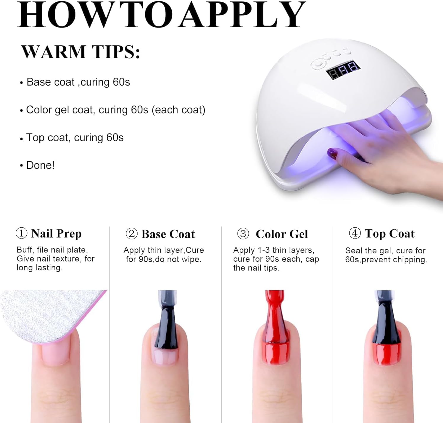 Thumbnail 5 de Senvenski Taro Viola smalto semipermanente kit UV LED (nudo luce viola mauve lavanda lilla) — gift set CS2-021
