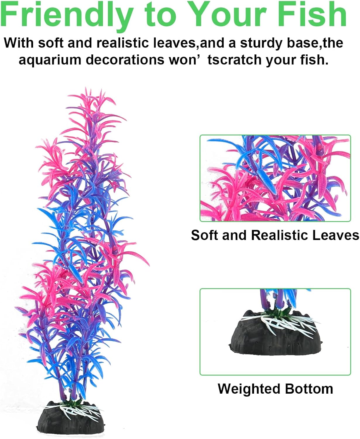 Thumbnail 2 de FENGQQKJ Aquarium Deko 11er Set 🐠